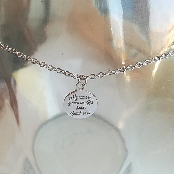 Christian Bible Verse Scripture Necklace - Picture 3 of 3